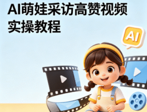 AI生成萌娃采访视频｜0到90万赞实战教程 中创网推荐 保姆级拆解+实操案例 新手可学