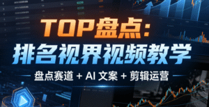 TOP 盘点：排名视界视频教学｜盘点赛道 + AI 文案 + 剪辑运营全掌握