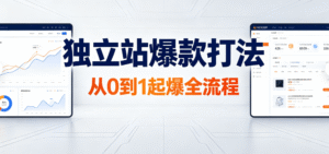 （2期）独立站爆款打法完整实战课｜Q1 选品 + 广告创意 + 测试活动全攻略｜新手从 0-1k 起步到爆款打造指南