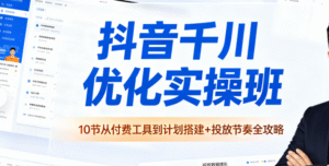 （3期）诸葛老王抖音千川优化实操班