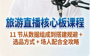 （4期）旅游直播从入门到实战一站式打通