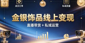 (5期)金银饰品直播变现实战课