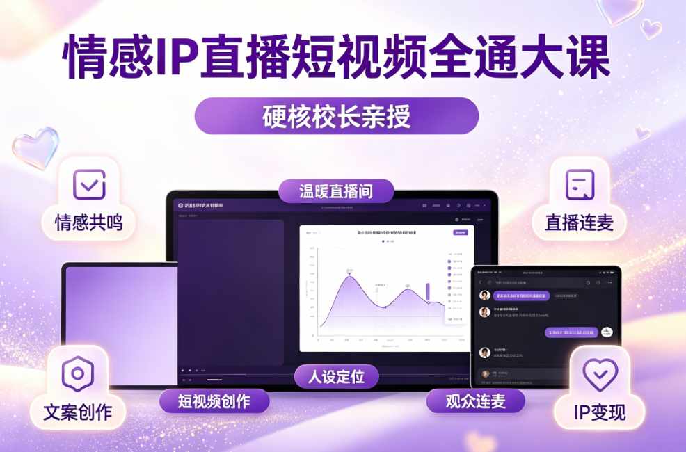 （7期）情感 IP 直播变现全通课