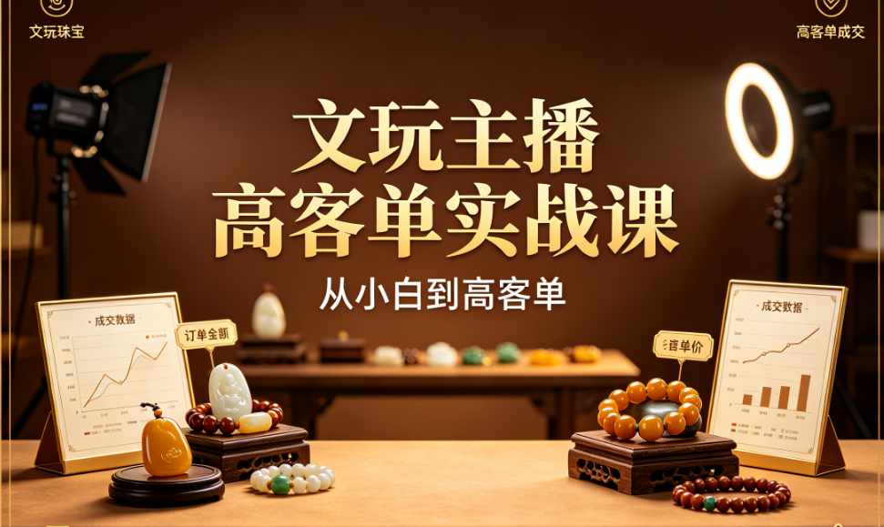（7期）文玩主播高客单实战课