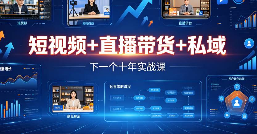（8期）短视频+直播带货+私域下一个十年