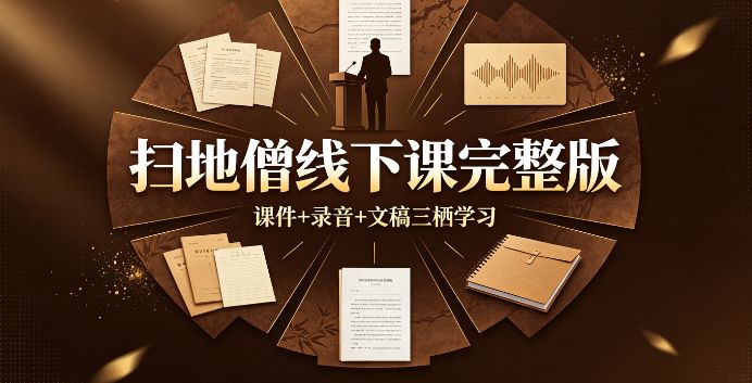 （9期）扫地僧线下课完整版