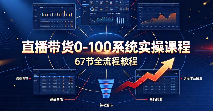 （9期）直播带货0-100系统实操课程