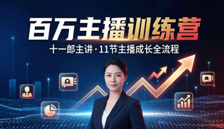 （9期）十一郎百万主播训练营