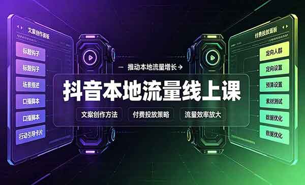 （三网1期）抖音本地流量线上课
