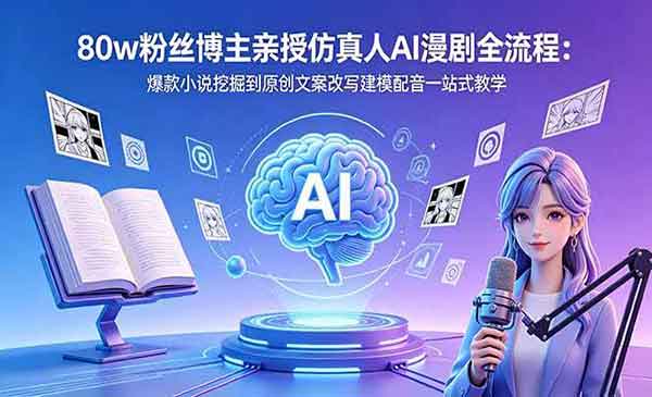 （三网1004期）仿真人AI漫剧全流程