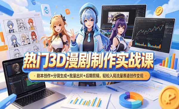 （三网1015期）3D漫剧制作实战