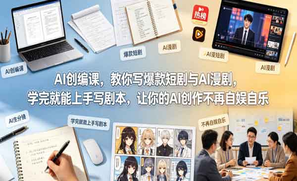 （三网1037期）AI爆款短剧剧本
