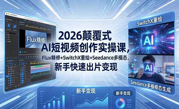 （三网1058期）AI短视频创作课