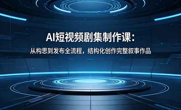 （三网1076期）AI短视频剧集制作