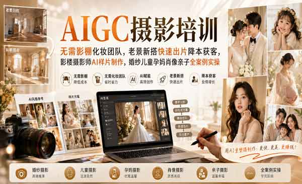 （三网108期）AIGC摄影培训