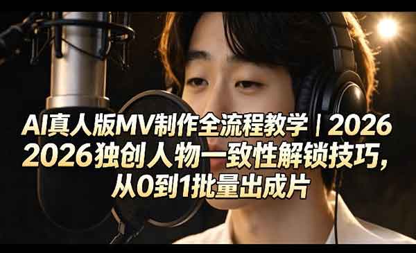 （三网1098期）AI真人版MV制作