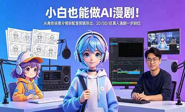 （三网1116期）AI漫剧一步到位