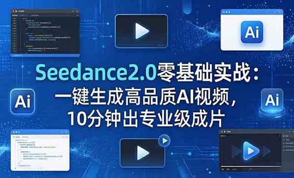 （三网1128期）Seedance2.0零基础实战
