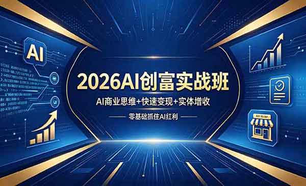 （三网1129期）2026AI创富实战班