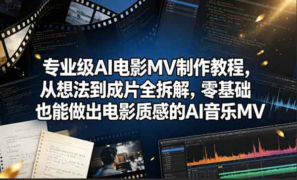 （三网1141期）专业级AI电影MV制作