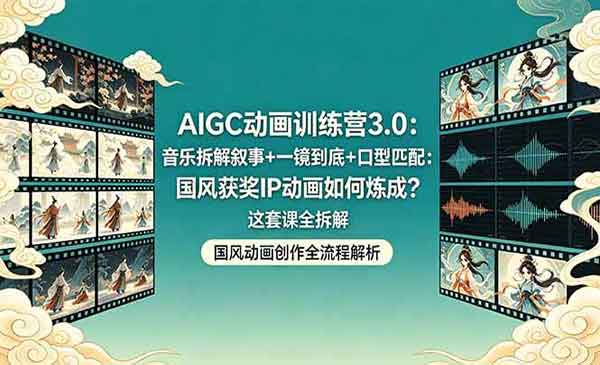（三网1157期）AIGC动画训练营3.0