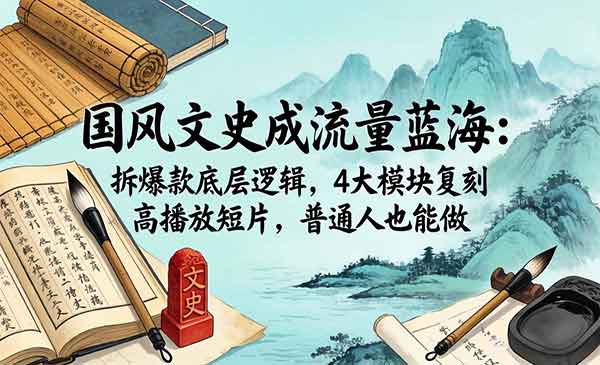 （三网1164期）国风文史爆款逻辑