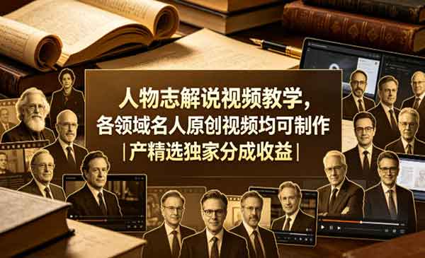 （三网1172期）人物志解说视频教学