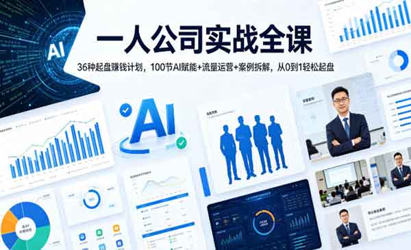 （三网1179期）一人公司实战全课