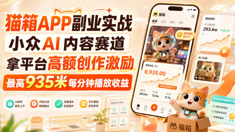 （三网119期）猫箱APP副业实战