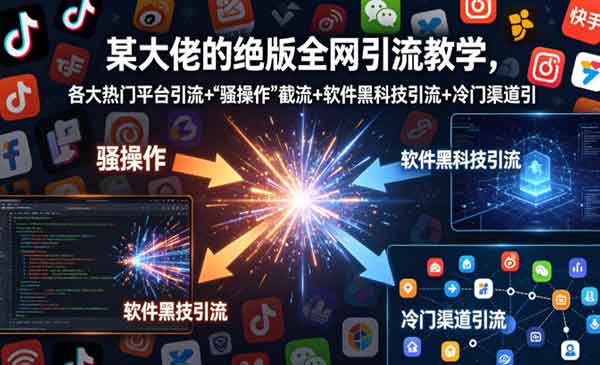 （三网1204期）绝版全网引流教学