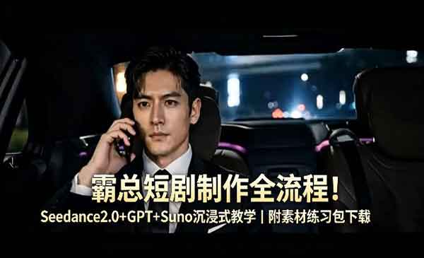 （三网1206期）霸总短剧制作全流程