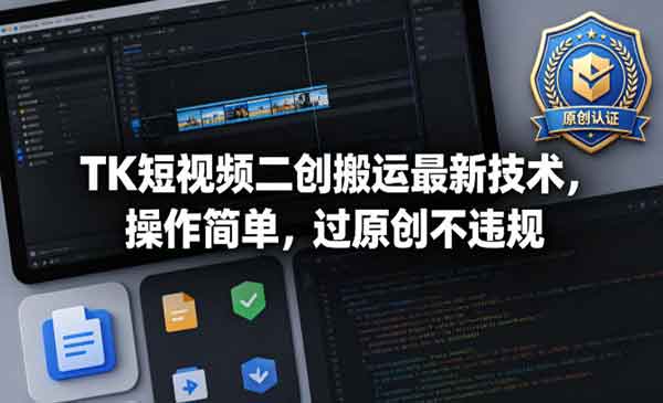 （三网1208期）TK短视频二创搬运