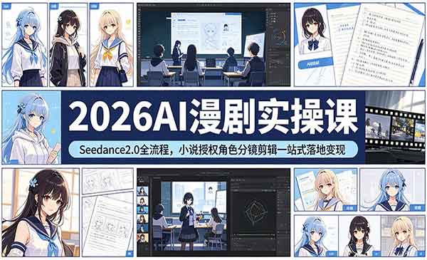 （三网1230期）2026AI漫剧实操课