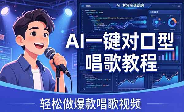（三网1232期）AI一键对口型唱歌