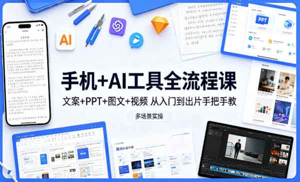 （三网1268期）手机+AI工具全流程课