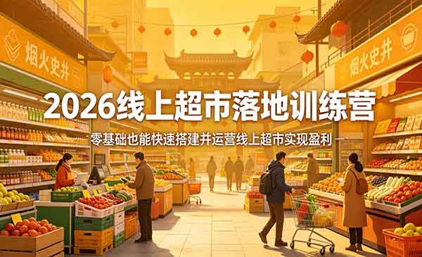 （三网1276期）线上超市落地训练营