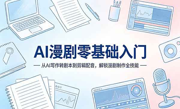 （三网1281期）AI漫剧零基础入门