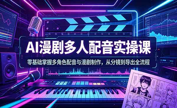 （三网1282期）AI漫剧多人配音