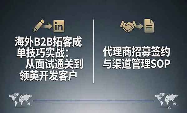 （三网1285期）海外B2B拓客成单技巧