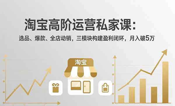(三网1310期)淘宝高阶运营私家课
