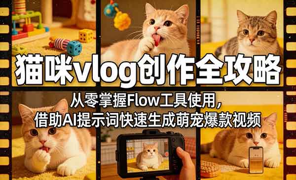 （三网1316期）猫咪vlog创作全攻略