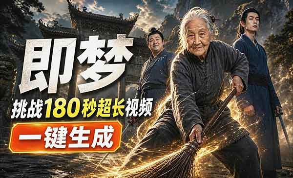 （三网134期）即梦挑战180秒超长视频