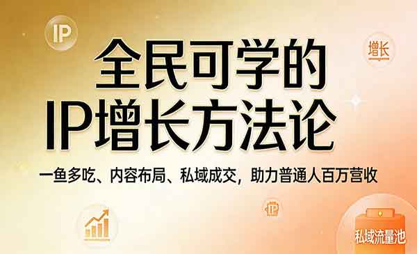 （三网1348期）IP增长方法论