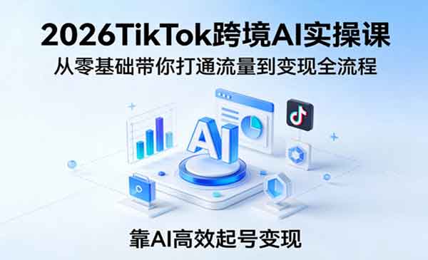 （三网1360期）TikTok跨境AI实操课