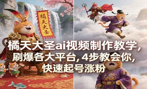 （三网1367期）橘天大圣AI视频制作