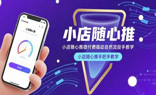 （三网1381期）小店随心推微付费投手