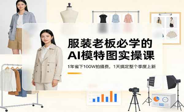 （三网1384期）服装AI模特图实操