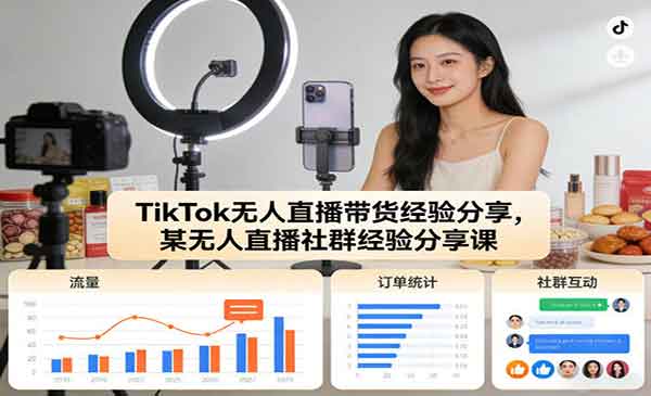 （三网1389期）TikTok无人直播带货经