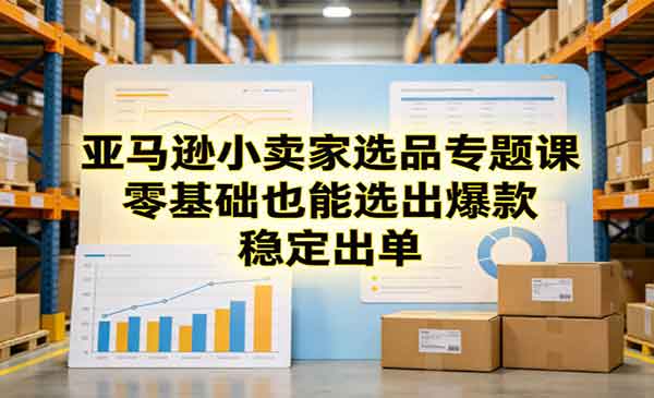 （三网1417期）亚马逊小卖家选品课