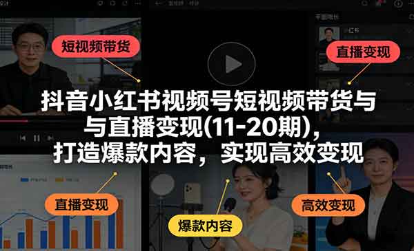 （三网1433期）短视频带货与直播变现